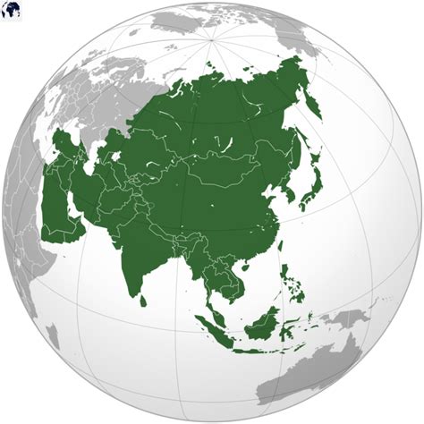 Free Labeled Asia Map with Countries & Capital in PDF