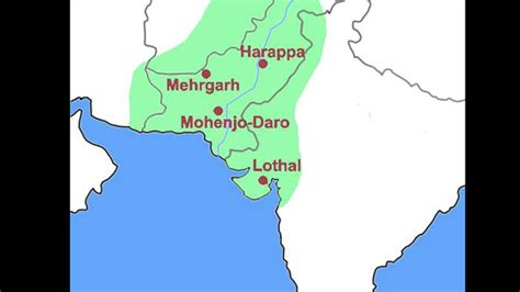 Harappa And Mohenjo Daro Map