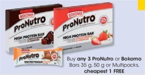 Buy Any 3 Bokomo Pronutro Bars 35g 50g Or Multipacks Cheapest 1 Free Offer At Clicks