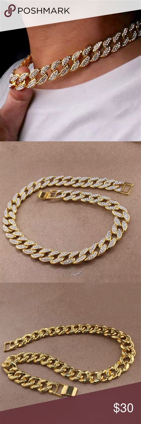 Miami Cuban Link Unisex Choker Necklace 16” Choker Necklace Chokers Necklace