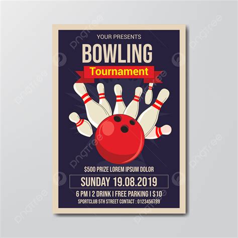 Bowling Flyers Templates Free