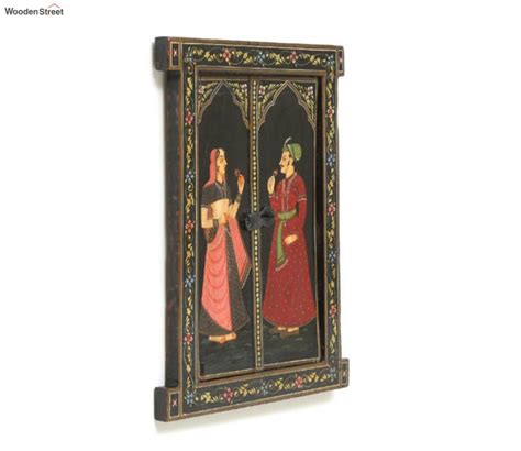 Buy Mughal King And Queen Black Print Wooden Jharokha At Off Online