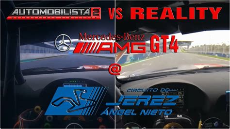 Automobilista 2 Vs Reality Mercedes Amg Gt4 Jerez Chicane Youtube