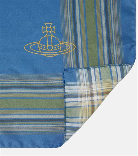 Tartan Silk Scarf In Multicoloured Vivienne Westwood Mytheresa