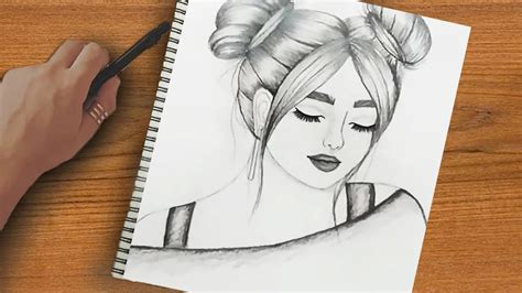 رسم بنات كيوت تعليم رسم بنت كيوت مع قصه شعر سهل بالرصاص خطوه بخطوه