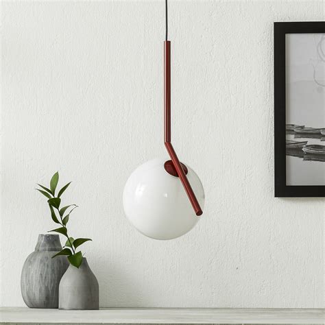 FLOS IC S1 Suspension design rouge Ø 20 cm Luminaire fr