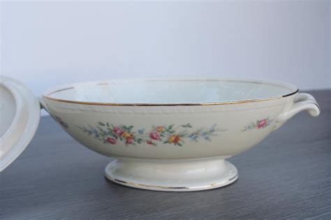 S Homer Laughlin Eggshell Georgian China Cashmere Pattern Oval