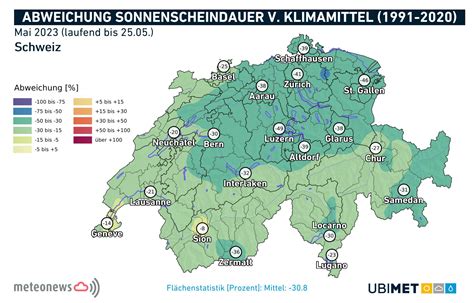 Meteonews Sonnenarmer Und Unterschiedlich Feuchter Mai Mai