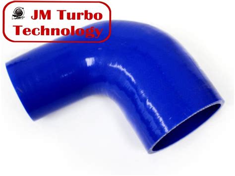 Jmturbo Blue 2” 3” 90 Degree Elbow Silicone Hose Reducer Coupler Automotive