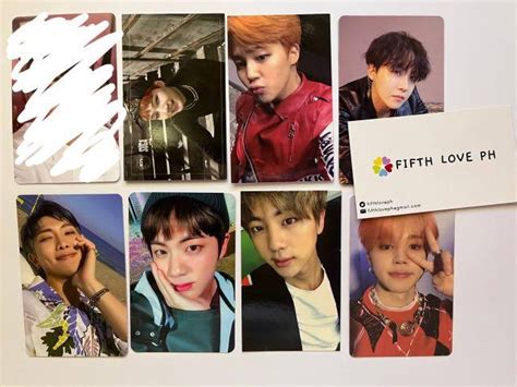 BTS Assorted Album Photocards RM Jin Suga Jhope Jimin V Hobbies