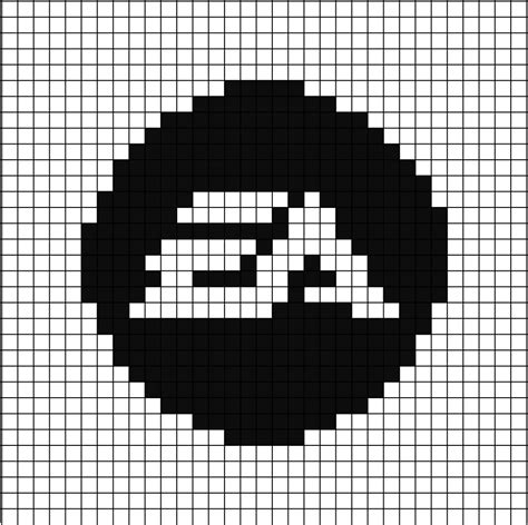 A Pixel Art Template Of The E A Logo In Black And White Electronic