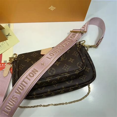 Louis Vuitton Multi Pochette Accessoires Rose Clair Monogram Canvas Ghwa Paul Smith