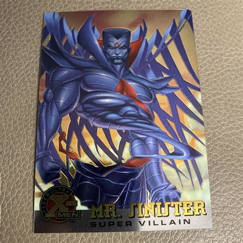 1995 FLEER ULTRA X MEN CHROMIUM MR SINISTER SUPERVILLAN CARD NO 71