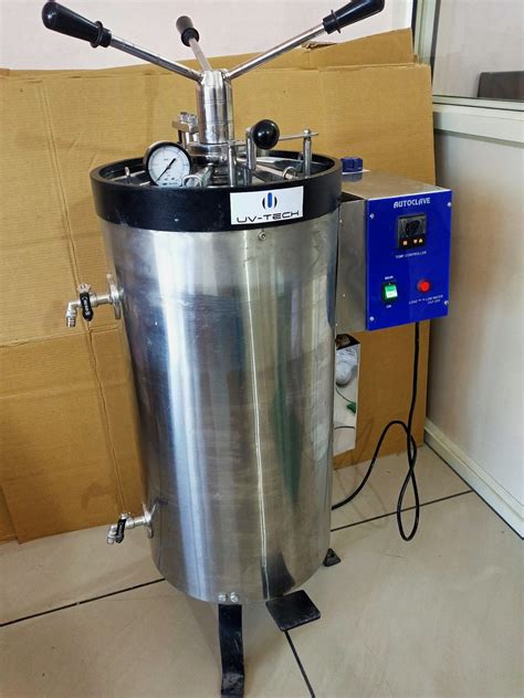 120 90 Uvtech Vertical Autoclave Automation Grade Semi Automatic