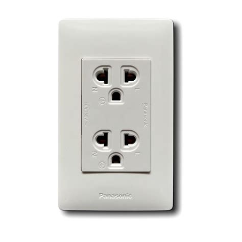 Panasonic Duplex Outlet With Ground Receptacle Wide Weg And