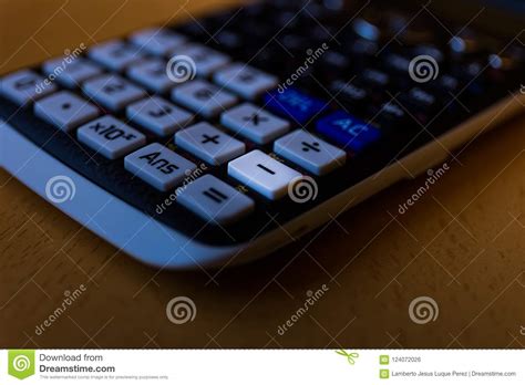 Subtract Key From The Keyboard Of A Scientific Calculator Royalty-Free ...