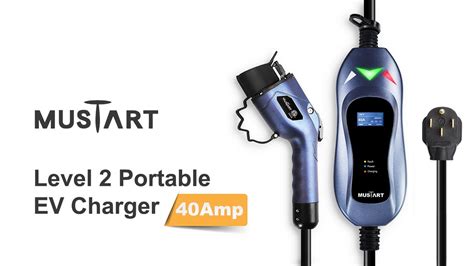 MUSTART Level 2 Portable EV Charger 40 Electric Vehicle Charger