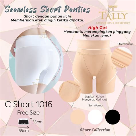 Jual TALLY 1016 SEAMLESS SHORT PANTIES CD CELANA DALAM HOTPANTS