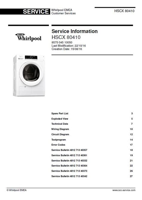 Whirlpool Dryer Repair Manual