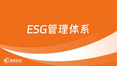 Esg管理体系是什么？esg管理什么意思？一篇看懂！ 高顿教育