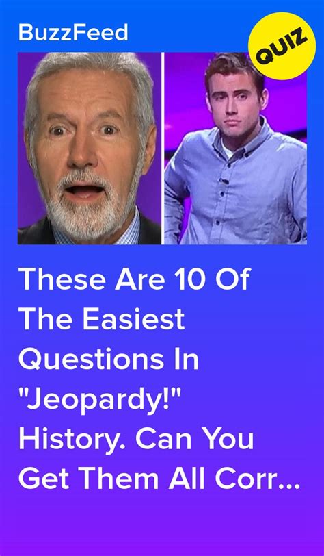 These Are 10 Of The Easiest Questions In Jeopardy History Can You