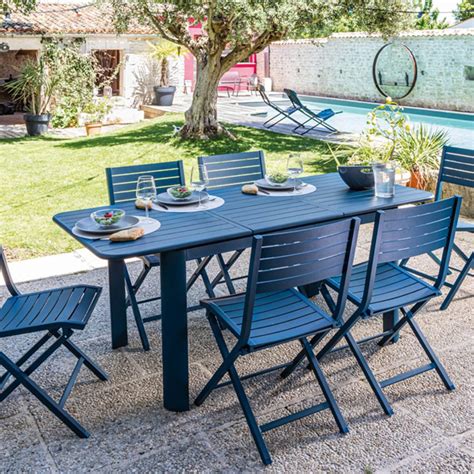 Ensemble De Jardin Table Eos X Et Chaises Pliantes Lucca