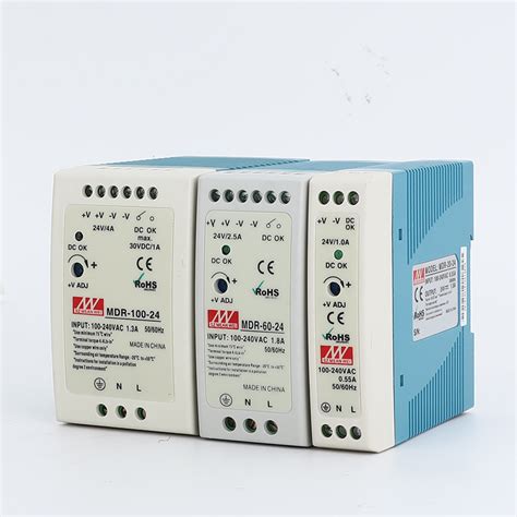 Dr导轨式开关电源24v12v明纬正品mdr Edr直流120240w 10a明伟5a虎窝淘