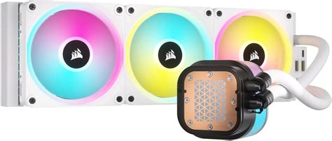 CORSAIR iCUE LINK H150i RGB Liquid CPU Cooler with QX120 RGB fans White ...