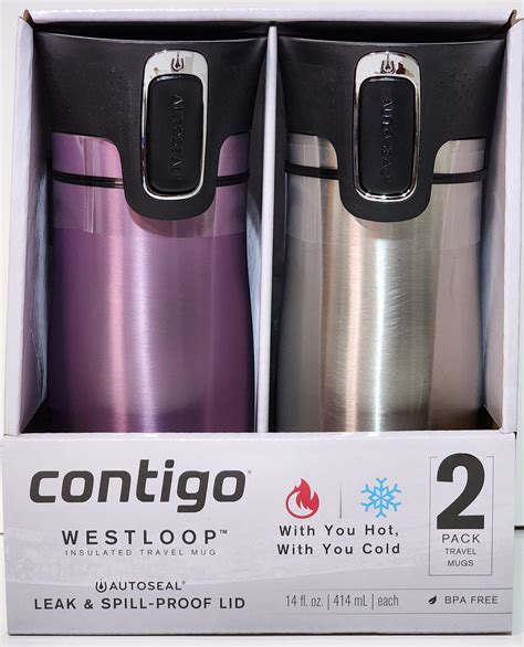 Amazon Contigo 20 Ounce SnapSeal Byron Travel Mug Gunmetal And