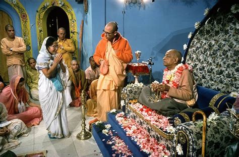 Srila Prabhupada Chanting On Woman Disciples Japa Beads At Initiation