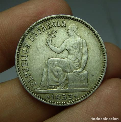 Peseta Plata Rep Blica Vendido En Subasta