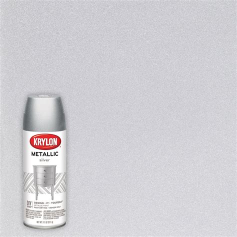 Krylon Fusion All In One Gloss Silver Metallic Spray Paint And Primer