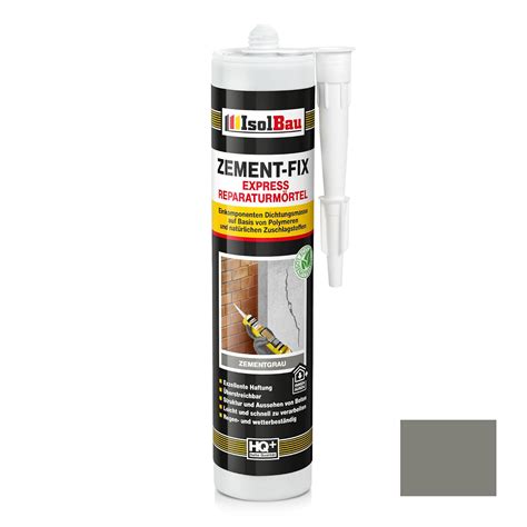 Isolbau Zement Fix 1 x 300 ml Ciment Grey Express Mortier de réparation