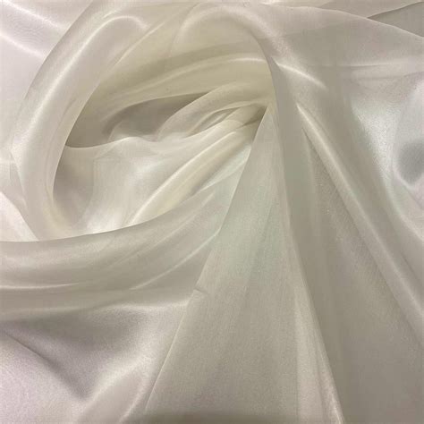 Ivory Silk Organza Fabric — Tissus En Ligne