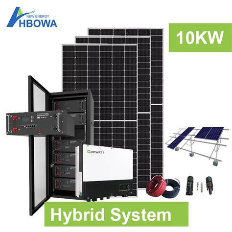 10kw Hybrid Solar Energy On Grid Off Grid Photovoltaic Modules Panels