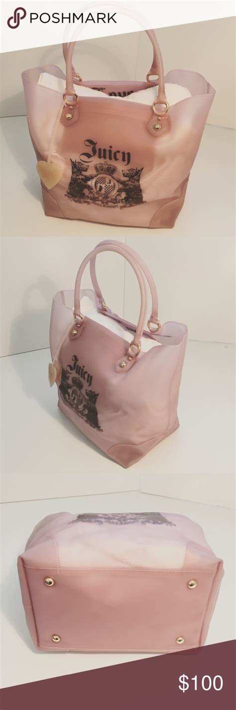 Juicy Couture Beach Tote Authentic Juicy Couture Pink Jelly Beach Tote