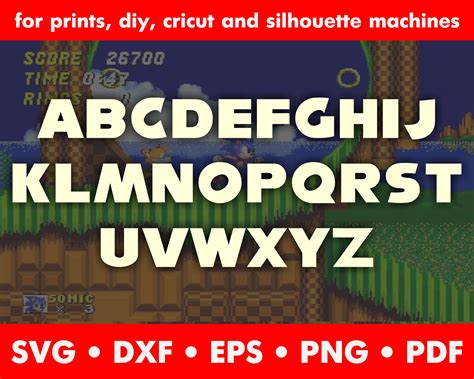 Sonic Hedgehog Font