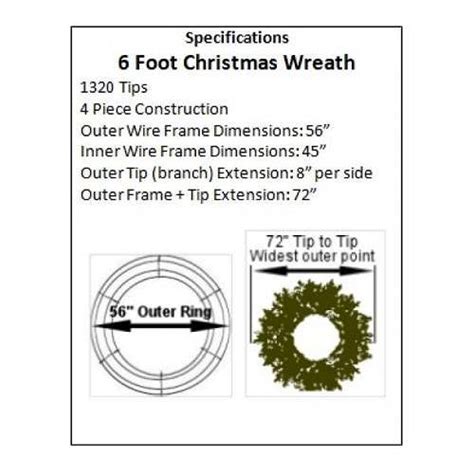 Foot L E D Christmas Wreath Artificialchristmaswreaths