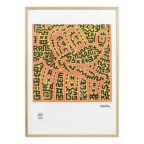 Keith Haring Composition Silkscreen 1990s Chairish