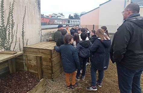 Inauguration D Un Site De Compostage Dans Un Coll Ge De Maen Roch