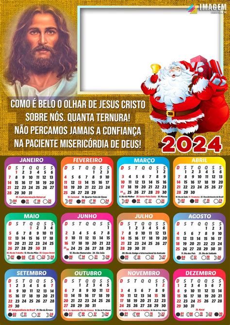 Jesus Cristo Calend Rio Papai Noel Colagem De Foto Moldura Em Png