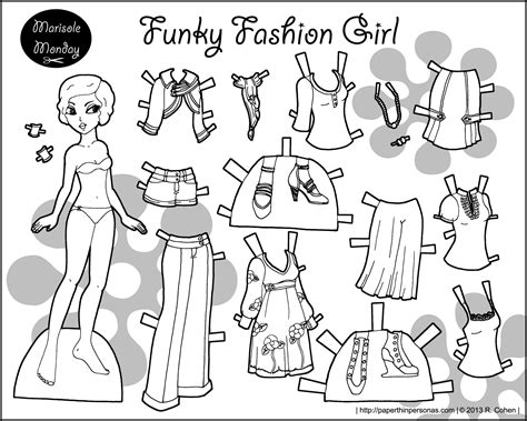 Free Printable Paper Dolls To Color