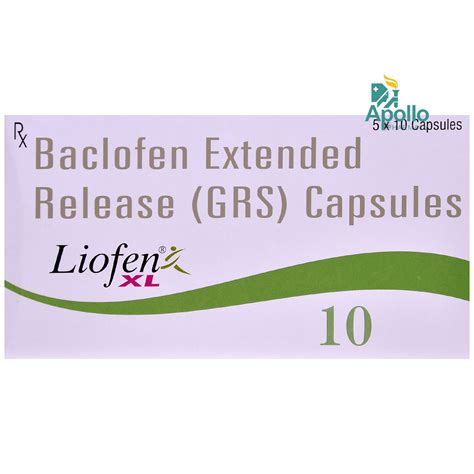 Liofen Xl Capsule S Price Uses Side Effects Composition Apollo