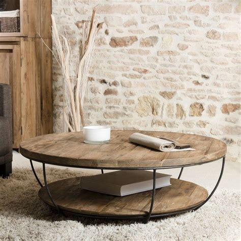 35 Table Basse Ronde En Bois Massif