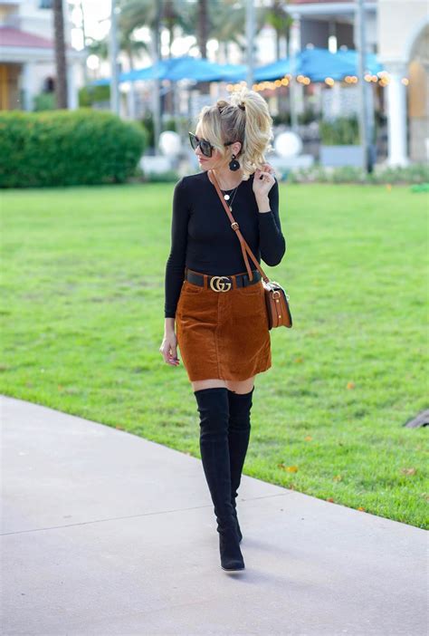 Corduroy Skirt And Otk Boots A Spoonful Of Style Bloglovin