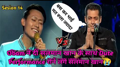 Omg Salman Vs Obam Ll Best Singingll Indianidol Obom Tangu Youtube