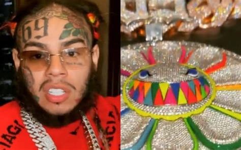 6ix9ine Soffre Une Incroyable Chaîne Tournante à Un Million De Dollars