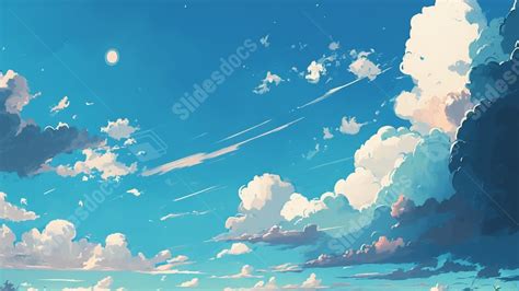 Clouds Blue Sky Clouds Nature Landscape Decoration Illustration ...