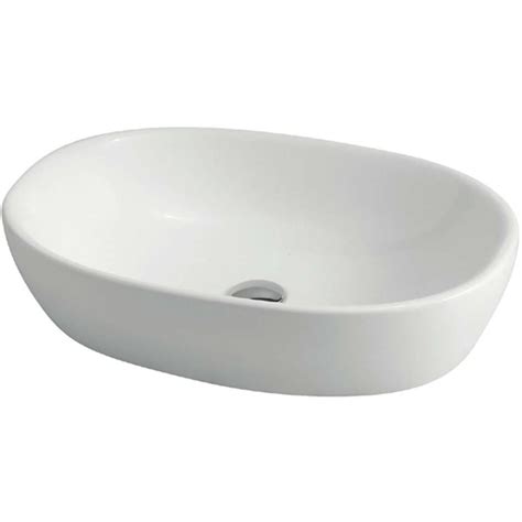 Elegance Zip Azzurra Ceramica Lavabo In Ceramica Bianca D Appoggio Cm