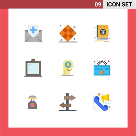 Universal Icon Symbols Group Of 9 Modern Flat Colors Of Arrow Interior